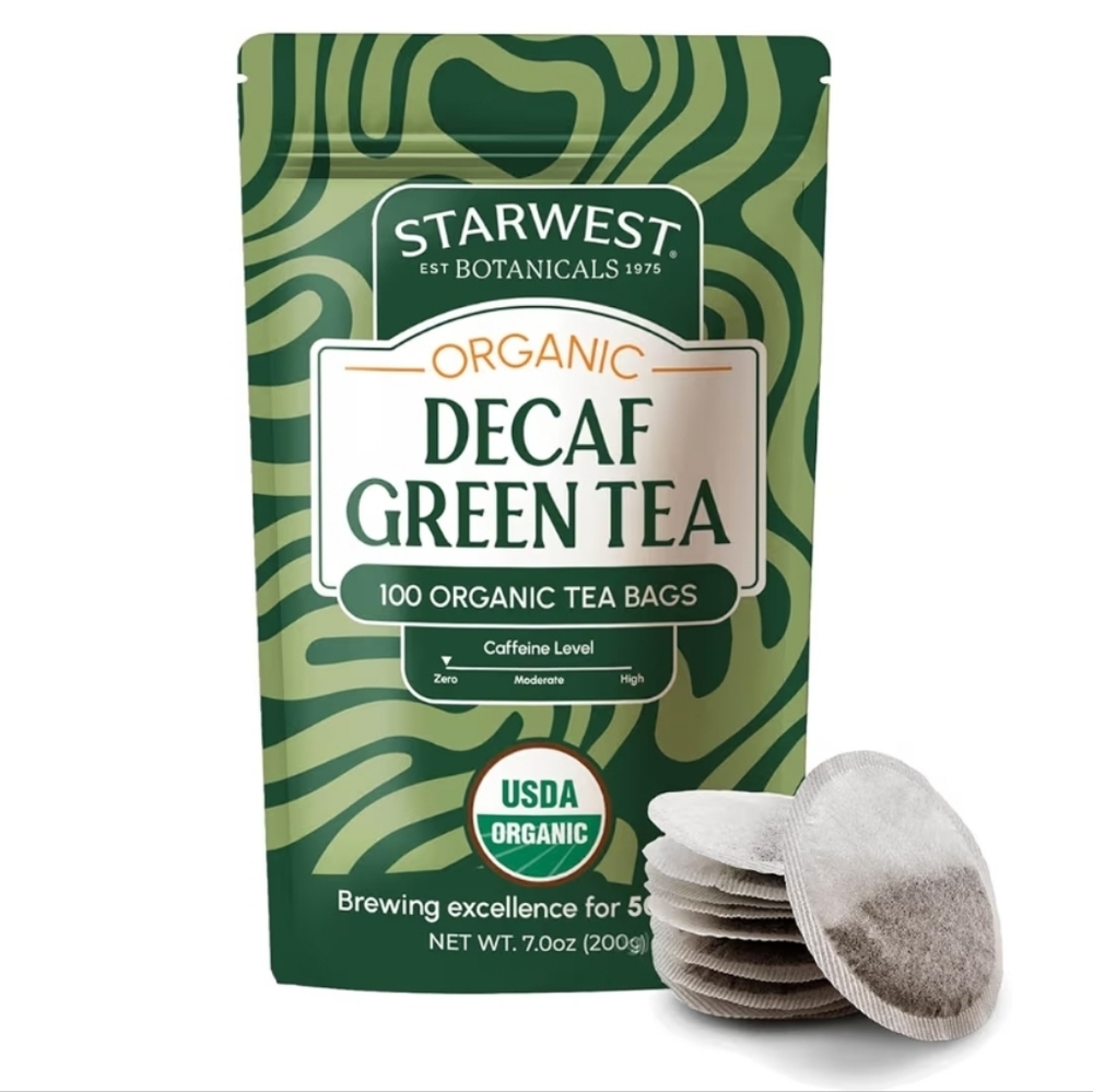 Organic Decaf Green Tea - 100 Tea Bags
